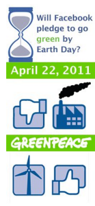 Earth Day Facebook go Green Campagin
