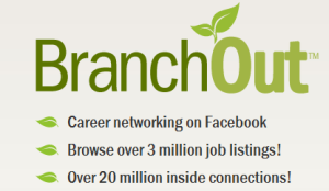 The logo for BranchOut the professional networking site