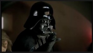 Darth Vader from the Volkswagen Super Bowl Spot