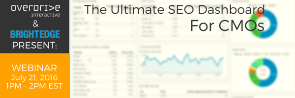 SEO Dashboard Webinar