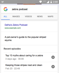 podcast schema example