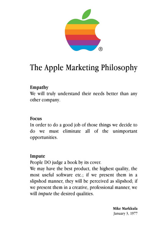 The Apple Marketing Philosophy