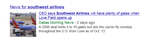 News Results - Southwest Airlines