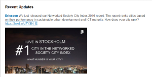 Ericsson LinkedIn Pinned Post