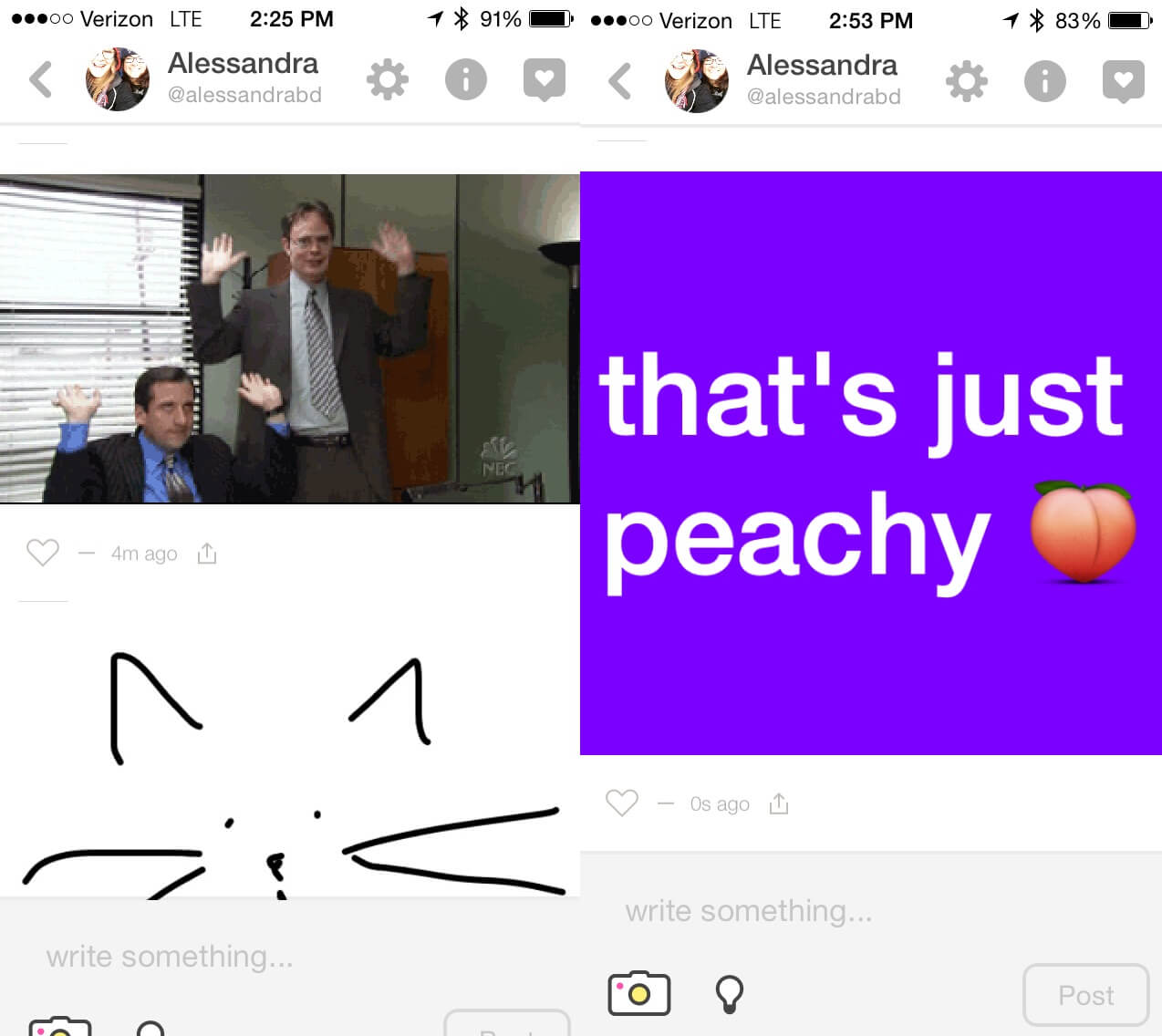 Peach Features GIF, Draw, Shout