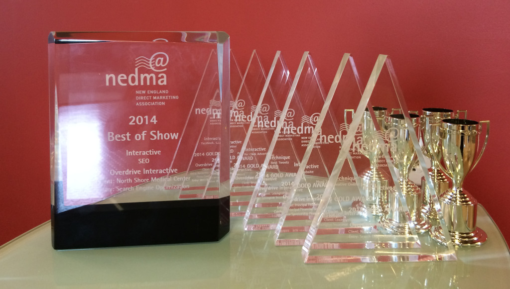 Overdrive Interactive won 12 awards at NEDMA's 2014 Awards for Creative Excellence, including Best of Show.