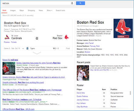 redsox search results