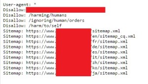 robots.txt file