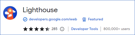 Lighthouse for Chrome plugin logo.