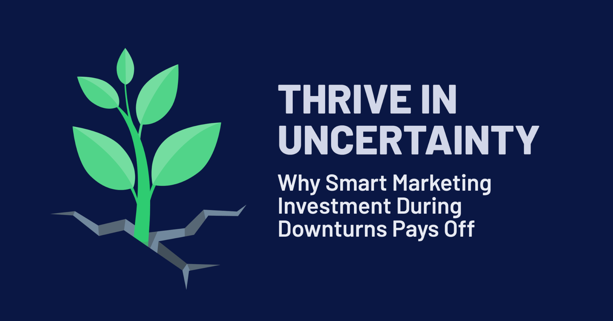 Thriving in Uncertainty: Why Smart Marketing Investment During Downturns Pays Off blog cover photo